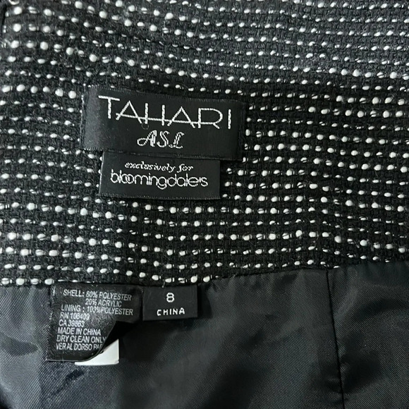Tahari by ASL Pencil Skirt Black & White exclusively for Bloomingdale’s Size 8 - Picture 4 of 6